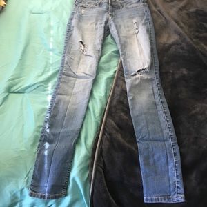Hollister light-wash distressed jeggings